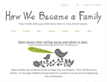 Tablet Screenshot of howwebecameafamily.com